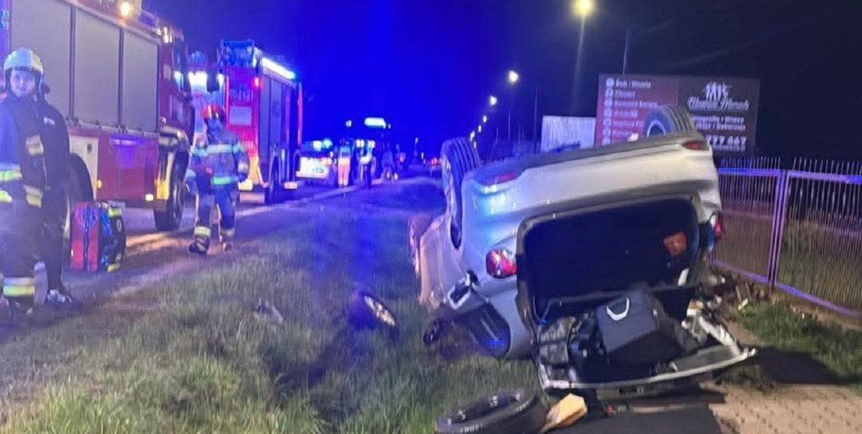 Czołowe zderzenie w Rudce